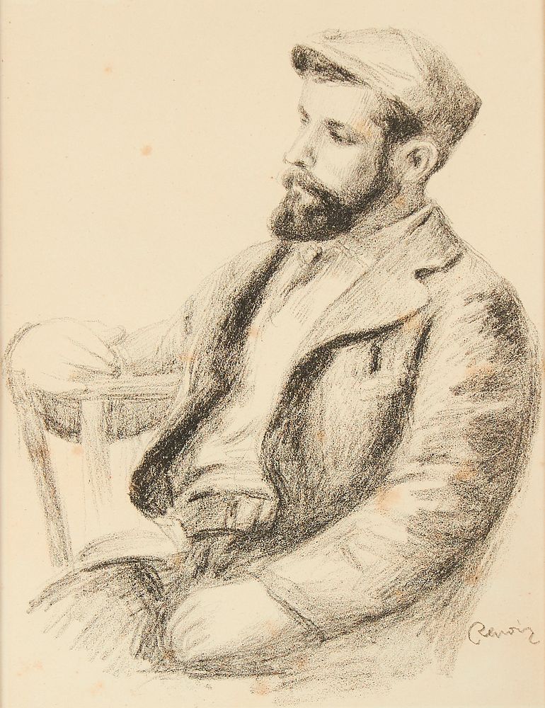 Appraisal: Pierre Renoir Louis Valtat Portait Lithograph Pierre Auguste Renoir French