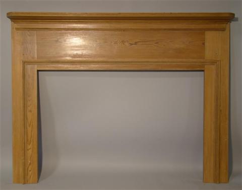 Appraisal: AMERICAN PINE MANTLE SURROUND h w d in