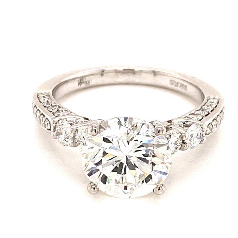 Appraisal: Brilliant Diamond Engagement Ring GIA Certified Carat Round Brilliant Diamond