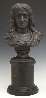 Appraisal: John Milton th c patinated terracotta bust o John Milton