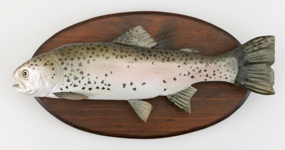 Appraisal: FRANK ADAMO RAINBOW TROUT POCASSET MASSACHUSETTS CONTEMPORARY LENGTH FRANK ADAMO