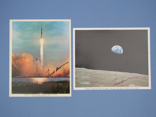 Appraisal: Apollo Two color lithographs the launch of Apollo and the