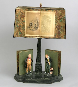 Appraisal: A Charles Dickens Lamp The Pickwick Papers and Royal Doulton