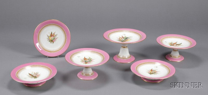 Appraisal: Eighteen-Piece Royal Worcester Porcelain Partial Luncheon Service England each with