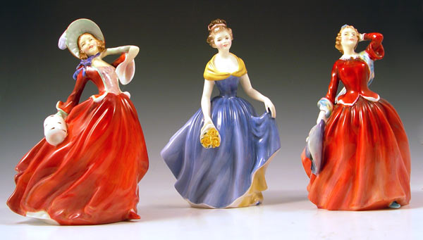 Appraisal: ROYAL DOULTON FIGURINES To include Melanie '' Blythe Morning ''