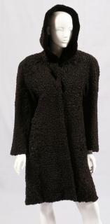 Appraisal: BLACK LAMB COAT BLACK LAMB COAT SIZE - Curly lamb