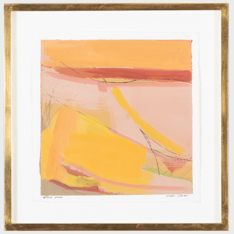 Appraisal: Nuala Clarke b Untitled Gouache on paper signed 'Nuala Clarke'