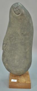 Appraisal: Large modern stone figural sculpture signed on base Fite ht