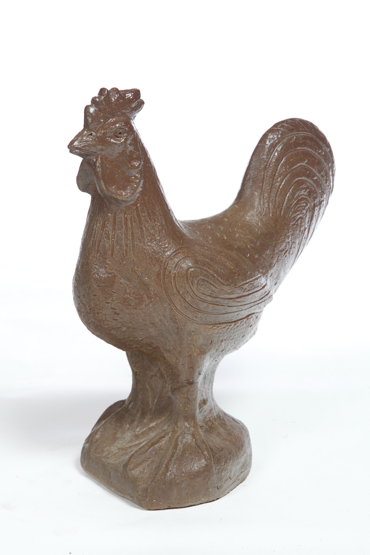 Appraisal: OHIO SEWERTILE ROOSTER Circa s Standing rooster with good detail