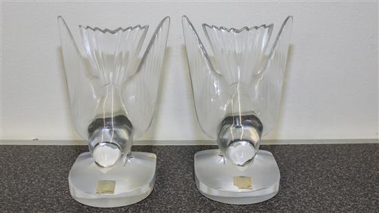 Appraisal: Sale Lot A Pair of Lalique Bookends second half th