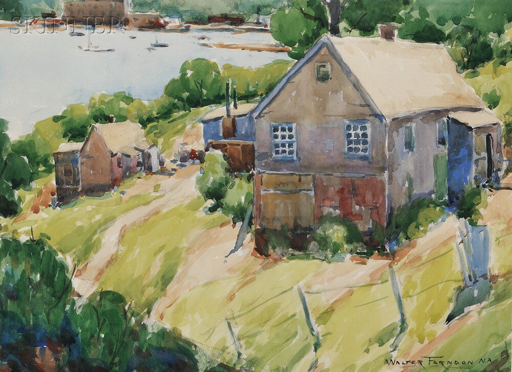 Appraisal: Walter Farndon American - Hempstead Harbor Signed Walter Farndon N