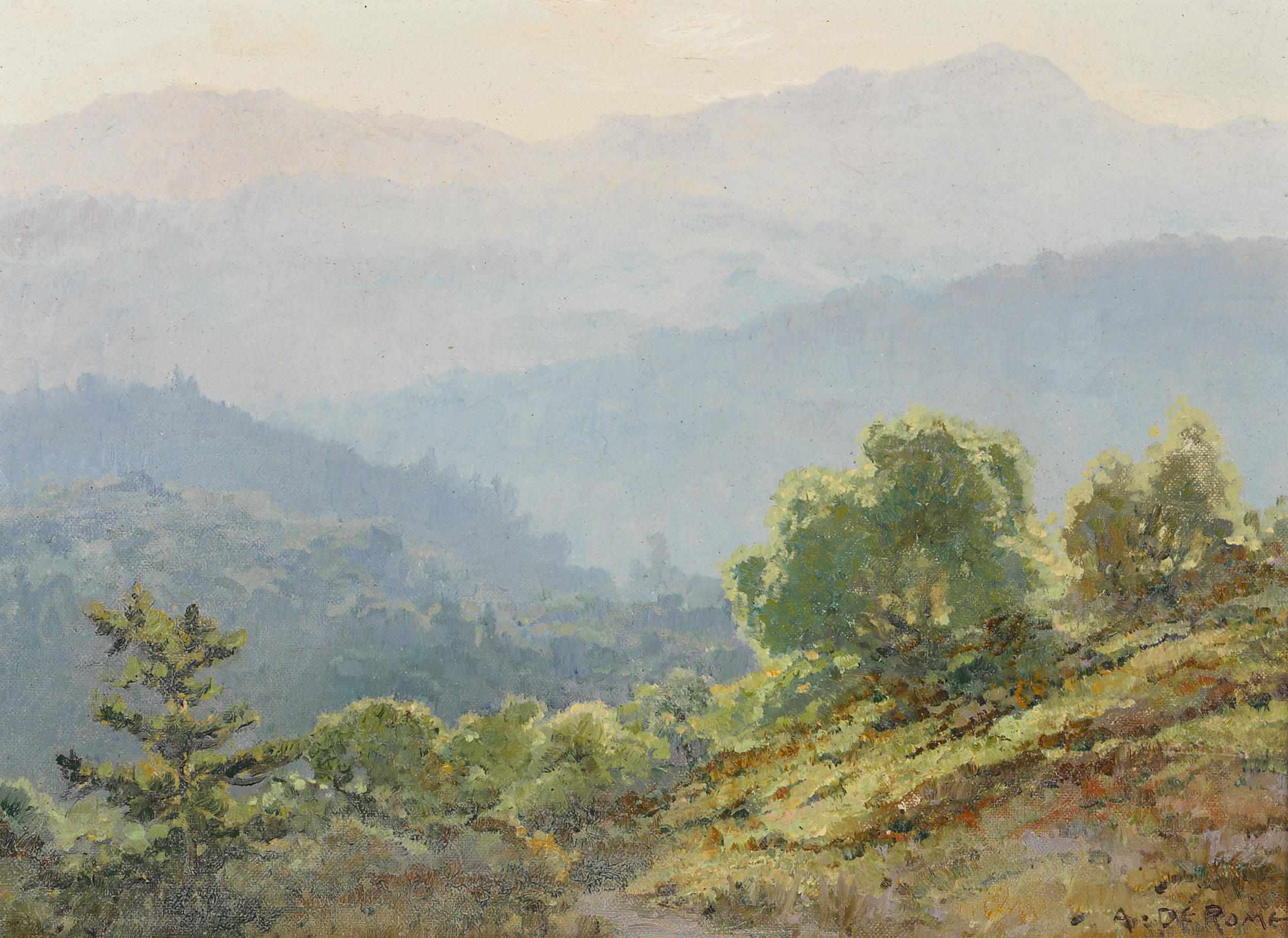 Appraisal: Albert Thomas DeRome American - Veils of light Santa Cruz