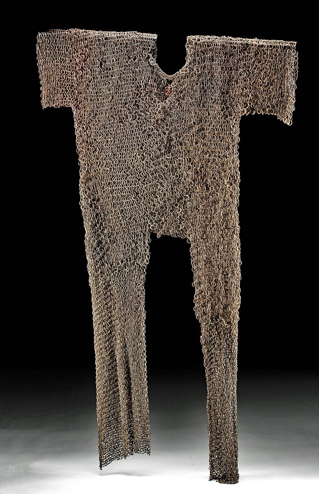 Appraisal: th C Indo-Persian Iron Chainmail Shirt Near East Indo-Persian ca