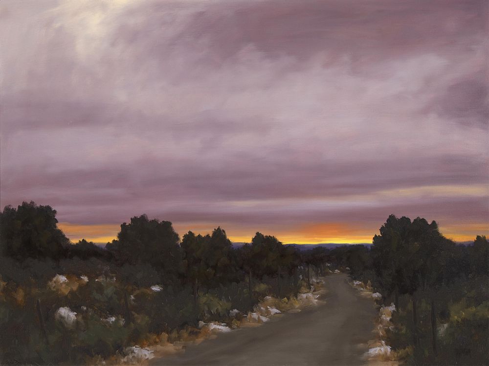 Appraisal: Stephen Day Winter Sunset - Northern New Mexico Stephen Day