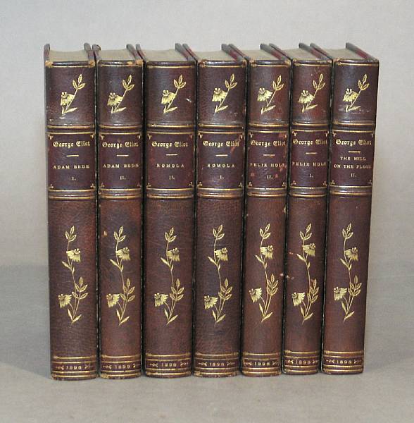 Appraisal: ELIOT GEORGE The Works of George Eliot NY vols mo