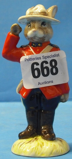 Appraisal: Royal Doulton Bunnykins Figure Sargeant Mountie DB Limited edition Boxed