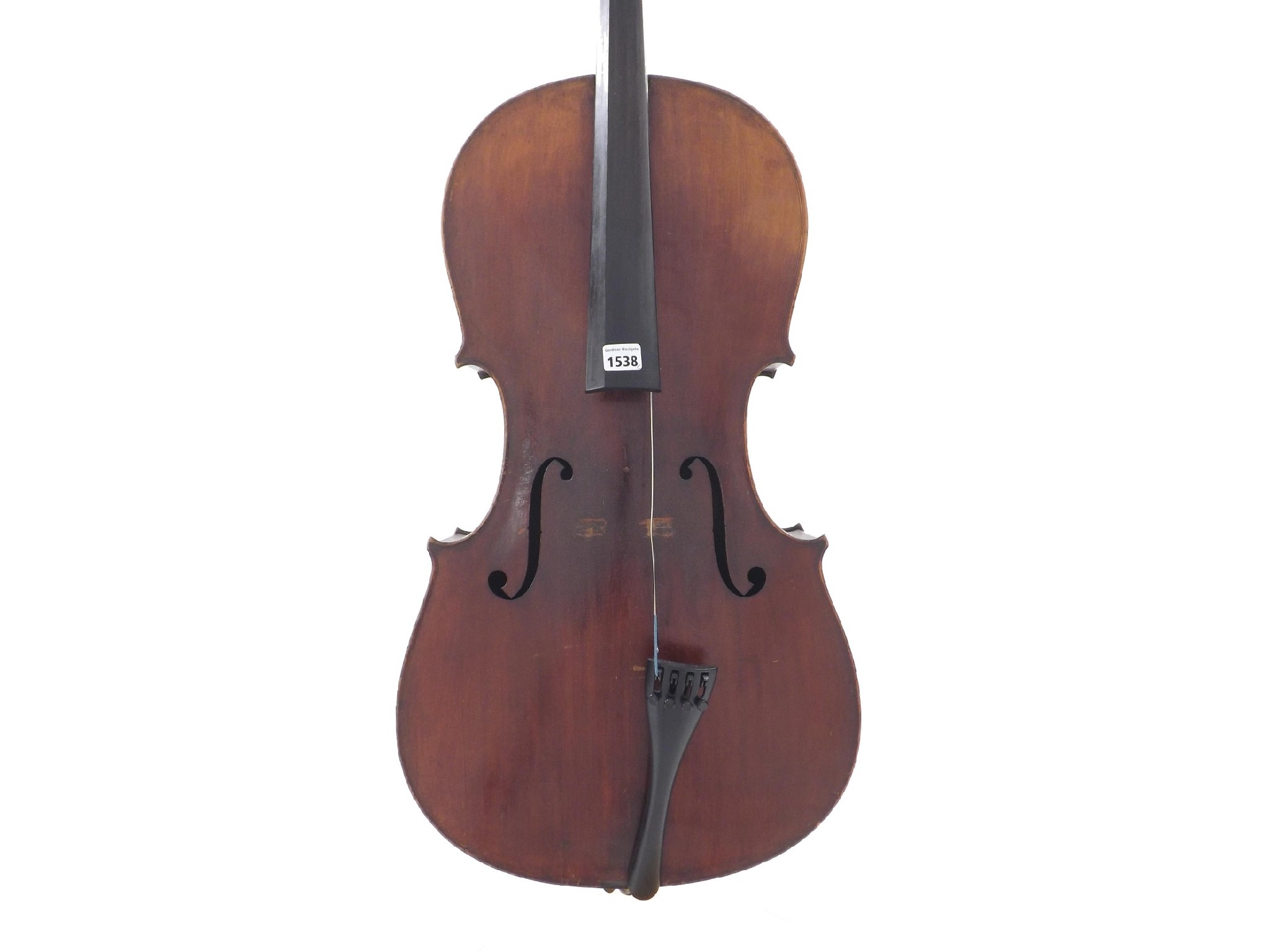 Appraisal: Good late th century Mittenwald violoncello the two piece back