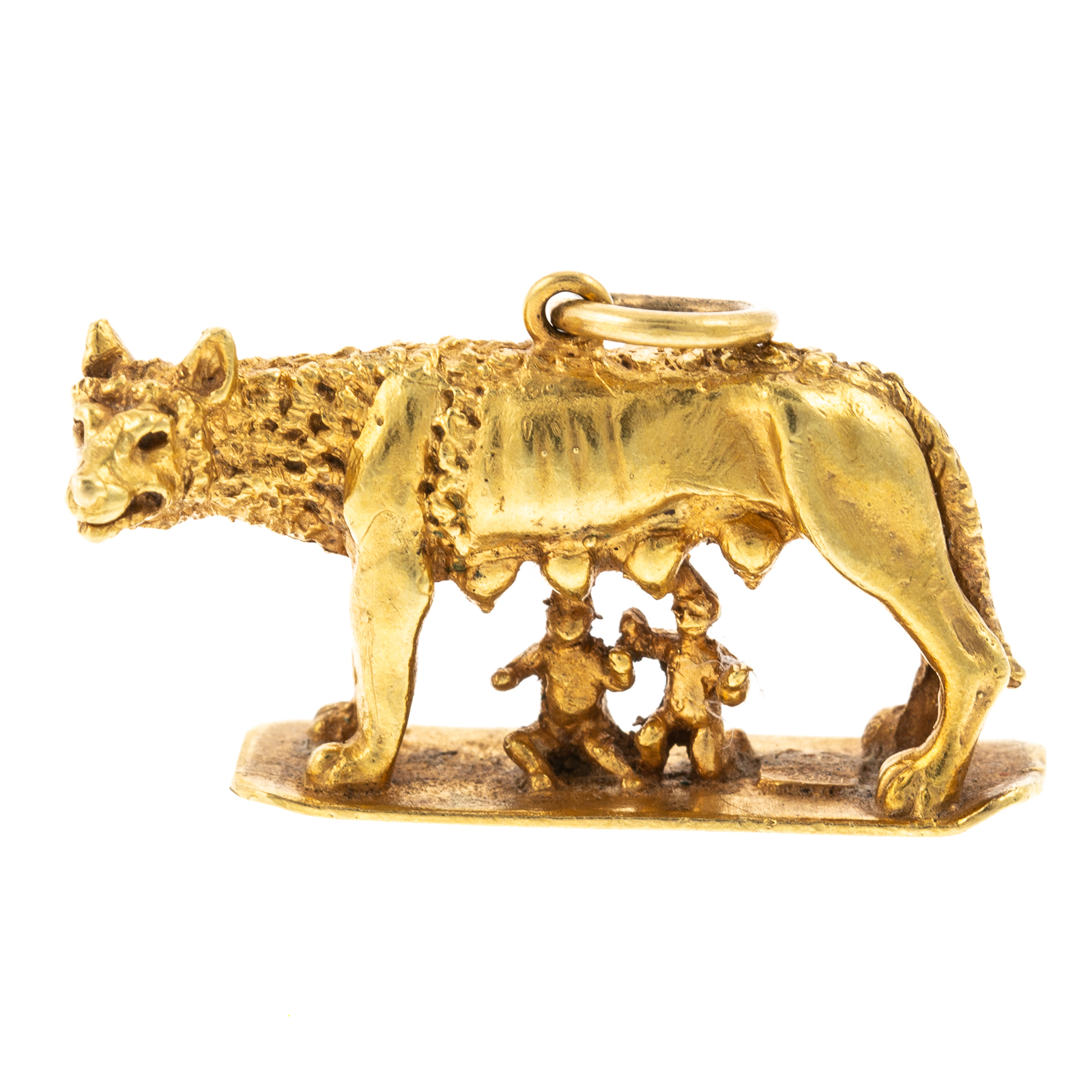 Appraisal: A SOLID K YELLOW GOLD ROMULUS REMUS CHARM K yellow