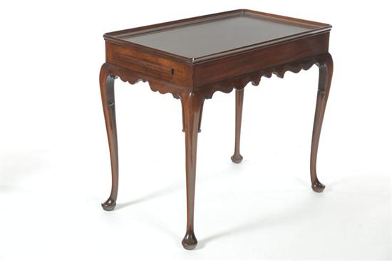 Appraisal: KITTINGER QUEEN ANNE -STYLE TEA TABLE Buffalo New York late