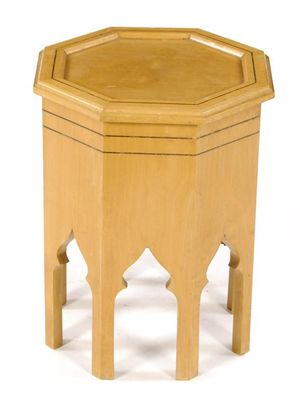 Appraisal: A late th century maple octagonal commode in the form