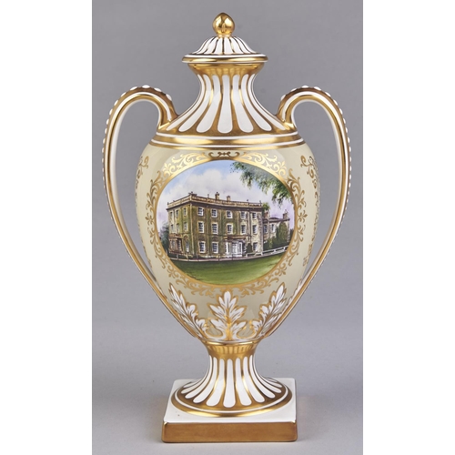 Appraisal: A Spode Royal Wedding commemorative vase and cover of Kedleston