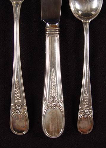 Appraisal: BLACKINTON STERLING SERVICE IN THE FLOWERED ANTIQUE PATTERN pieces in