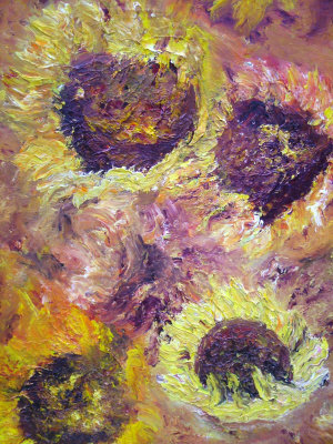 Appraisal: Alexis Alexis late th century- Sunflowers oil on canvas inscribed