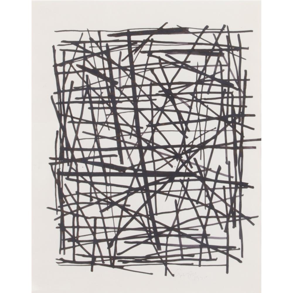 Appraisal: CHARLES ARNOLDI CALIFORNIA OHIO B UNTITLED GRAPHITE AND INK ON