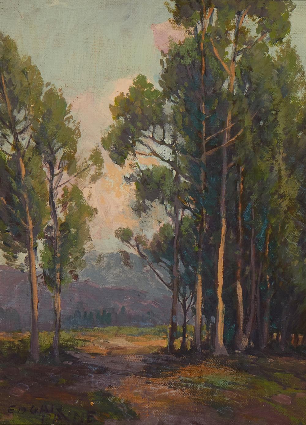 Appraisal: Edgar Alwin Payne - Los Angeles CA Atmospheric landscape with