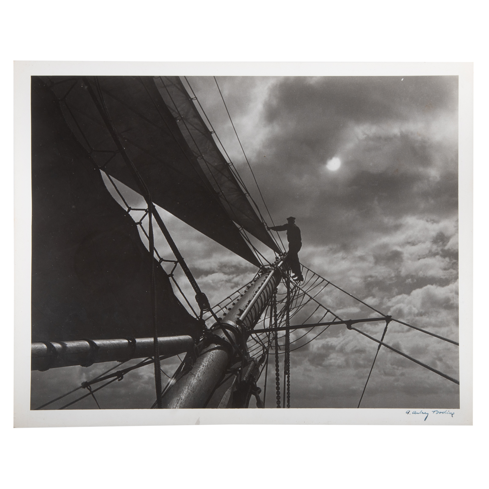 Appraisal: A AUBREY BODINE THE SAILOR PHOTOGRAPH American - Gelatin silver