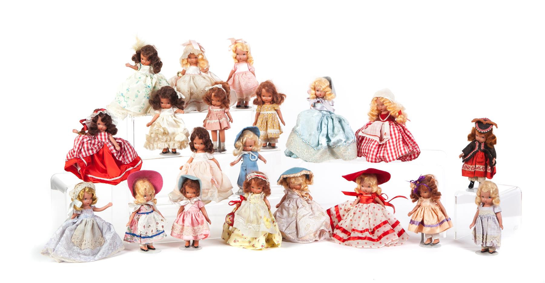 Appraisal: GROUP OF TWENTY NANCY ANN DOLLS American nd quarter- th