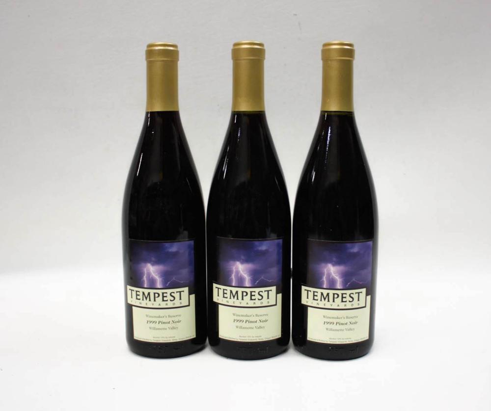 Appraisal: THIRTY-NINE BOTTLES OF TEMPEST VINEYARDS PINOT NOIR Winemaker's Reserve Amity