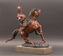 Appraisal: Signed Bronze Statue of Spanish Warrior on Horseback Spanish Warrior