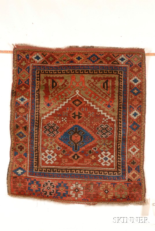 Appraisal: Yuruk Prayer Rug East Anatolia late th century very small