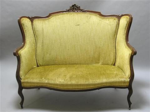 Appraisal: VICTORIAN LOUIS XV STYLE SETTEE