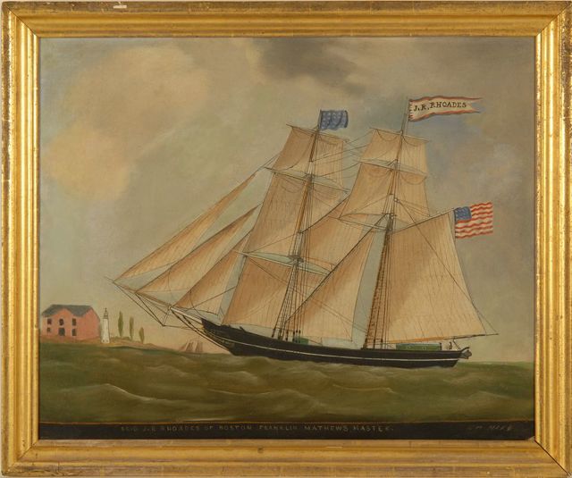 Appraisal: WILLIAM HAREAnglo-American - Brig J R Rhoades of Boston Franklin