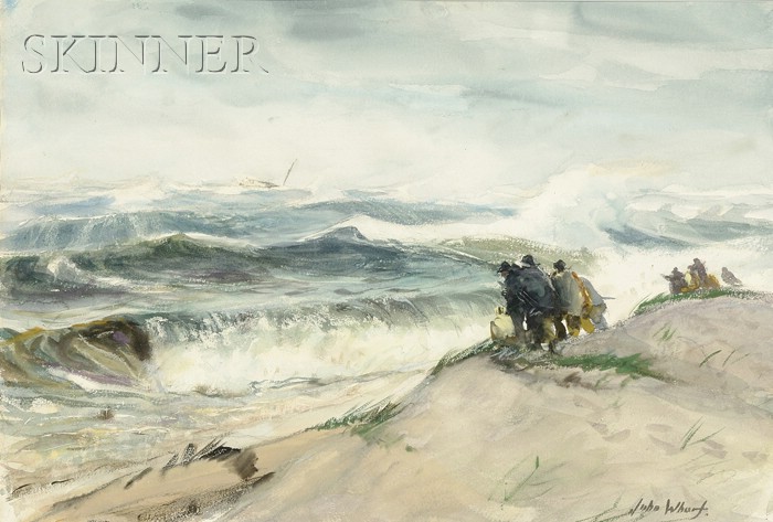 Appraisal: John Whorf American - Hurricane Signed John Whorf l r