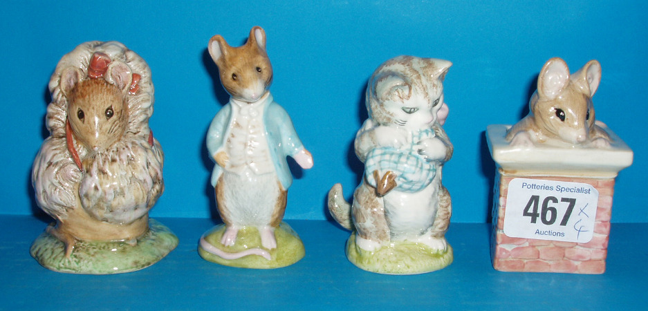 Appraisal: Tom Thumb Miss Moppet Johnny Townmouse and Thomasina Tittlemouse All