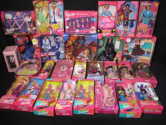 Appraisal: Large lot of Barbie dolls friends and family None played