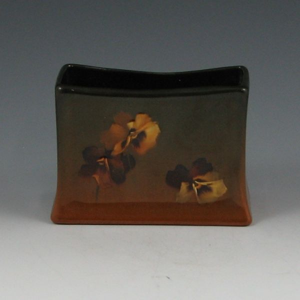 Appraisal: Roseville Rozane Royal standard glaze letter holder with floral decoration