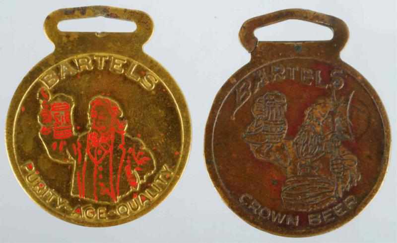 Appraisal: Lot of Bartels Professor Night Watchmen Fobs Both with overall