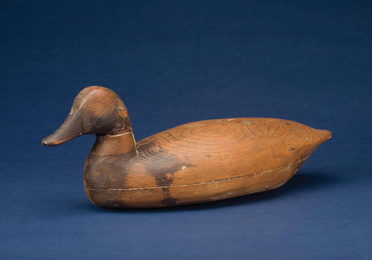 Appraisal: CARVED NEW JERSEY DECOY CIRCA Length inches