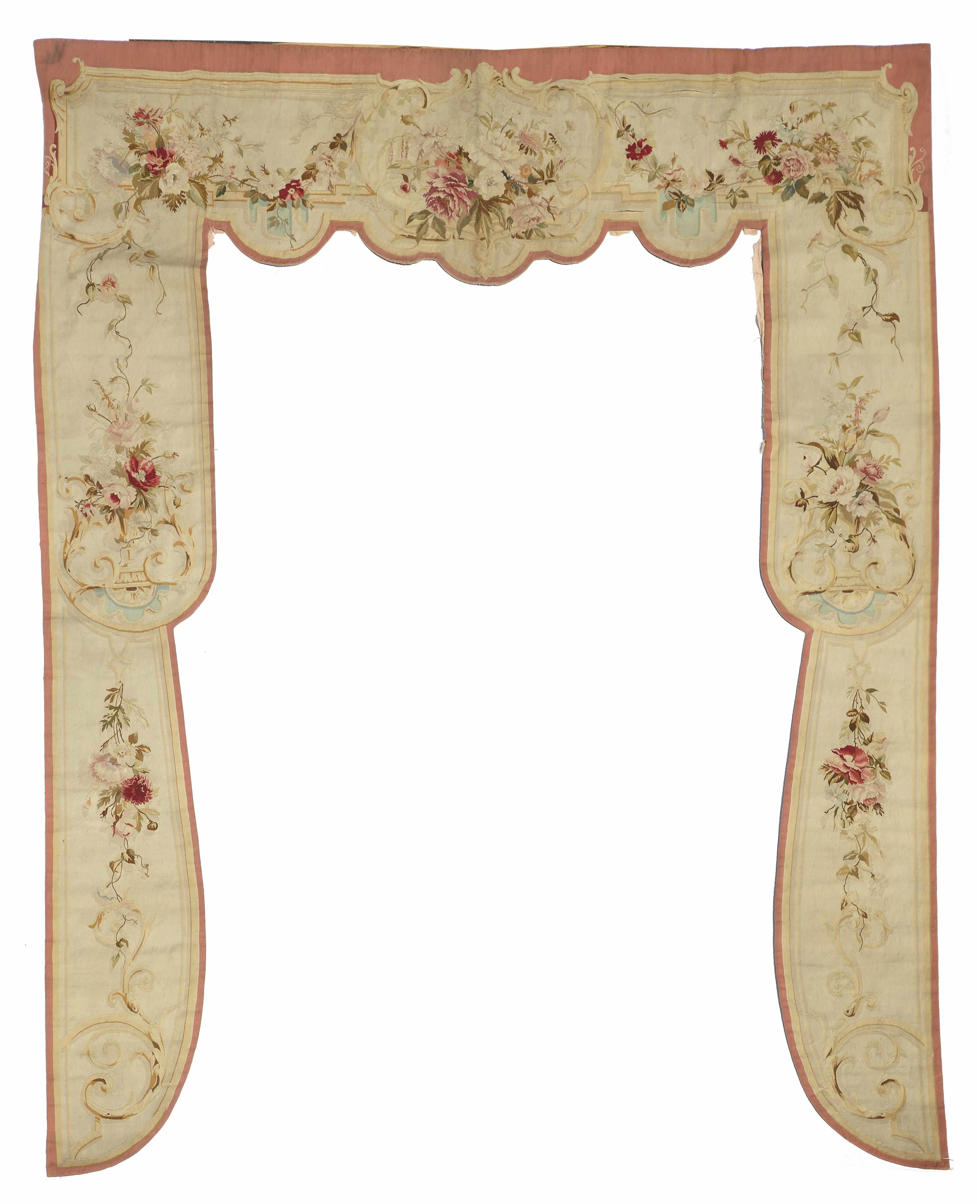 Appraisal: Property of Various Owners A Napoleon III Aubusson window surround