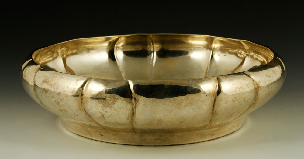 Appraisal: - Lebolt Sterling Bowl Lebolt sterling hand beaten bowl dia