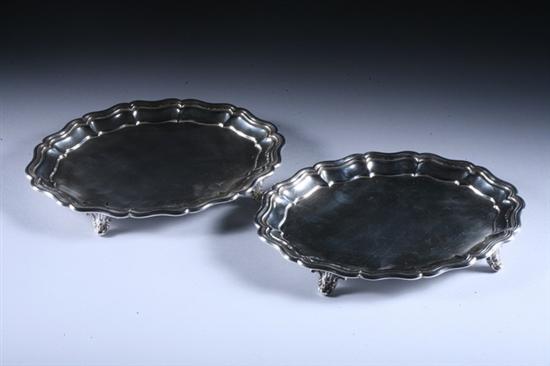 Appraisal: PAIR STERLING SILVER TRAYS Hayden Brother Co New York In