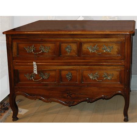 Appraisal: Provincial Louis XV Walnut Commode Estimate -