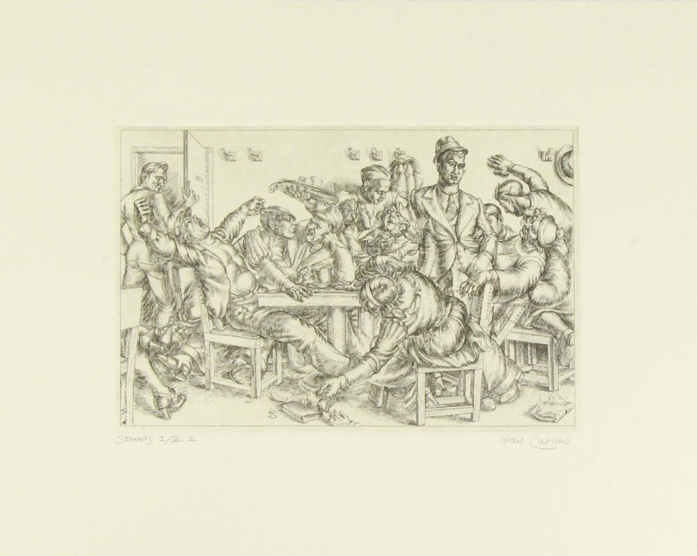 Appraisal: PAUL CADMUS AMERICAN - Etching Stewart's Signed lower right Titled