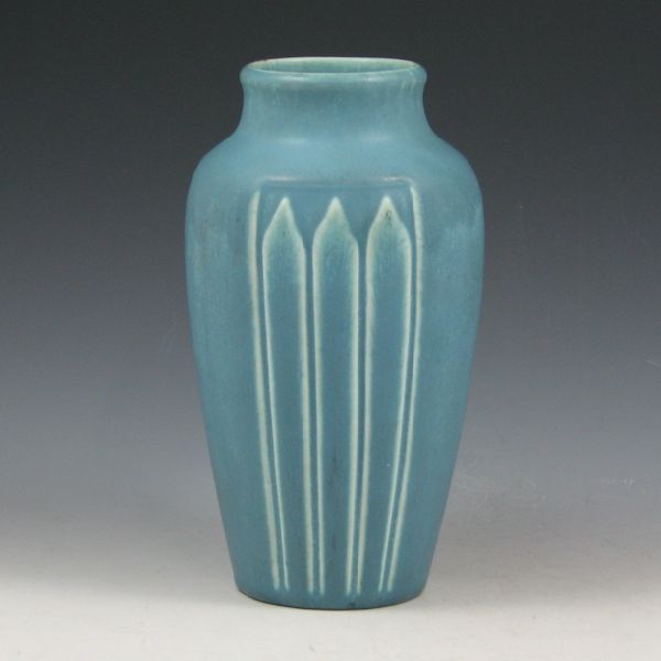 Appraisal: Rookwood vase from in matte blue with vertical spikes in