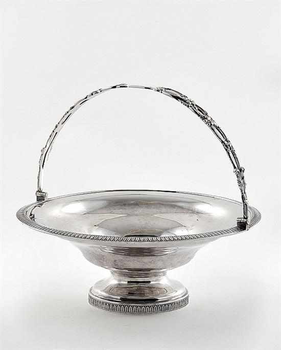 Appraisal: Marquand Co coin silver basket New York circa - shaped