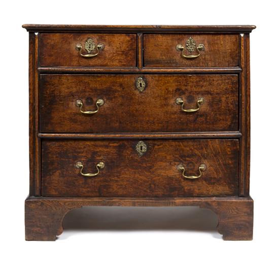 Appraisal: Sale Lot An English Chippendale Oak Four Drawer Chest of